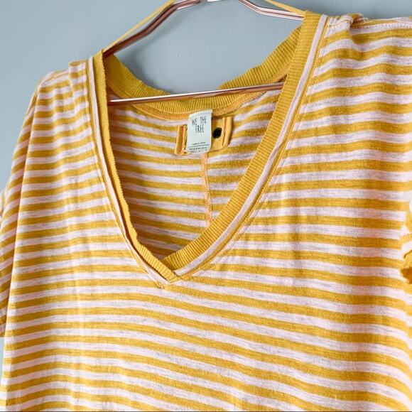 Free People Striped Take Me Tee XS - Picture 4 of 7